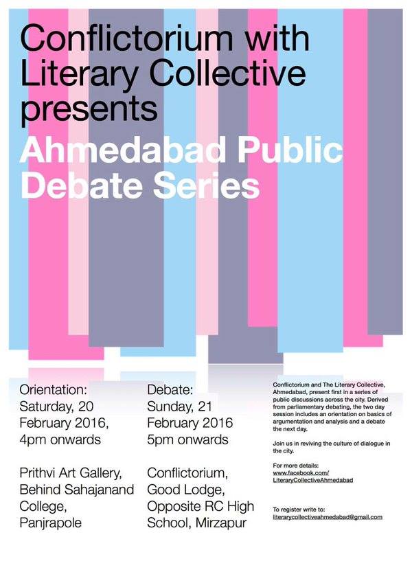 Ahmedabad public debate series conflictorium